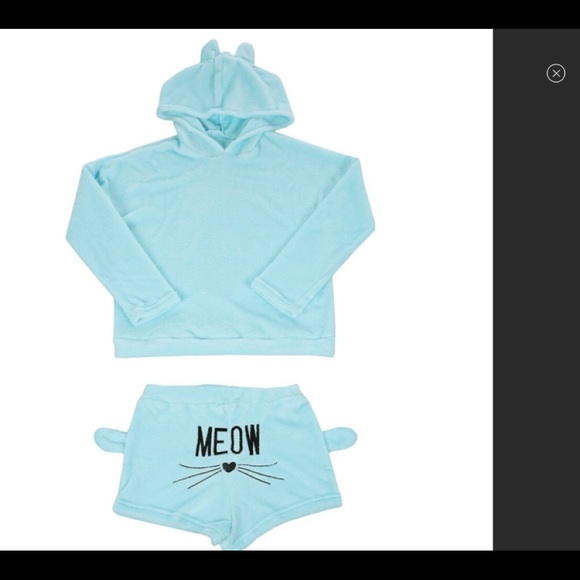 🎈HOST PICK 🎉12/26 BN Baby Blue Shorts Sweatsuit - Picture 3 of 4